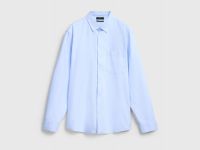 Рубашка из ткани оксфорд, Голубой