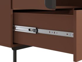 Распашной шкаф Квелен 3-144x220 Терракотовый