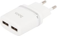 Зарядное устройство Hoco C12 USB/USB с кабелем microUSB 12 Вт Белое