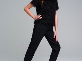 Брюки трикотажные для девочек