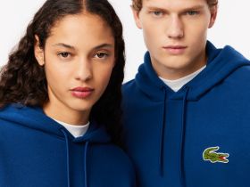 Толстовка Lacoste свободного кроя унисекс