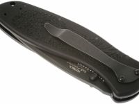 Складной полуавтоматический нож Kershaw Blur All Black, сталь Sandvik 14C28N, рукоять алюминий/Trac-Tec