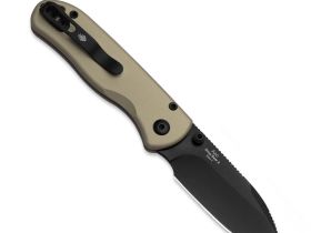 Складной нож Kizer Drop Bear 2 Drop Point black сталь Nitro-V, рукоять Tan Aluminium