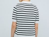 Джемпер-поло с коротким рукавом, Белый