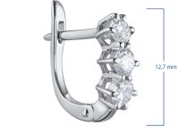 Серьги из белого золота э4712сг07070100