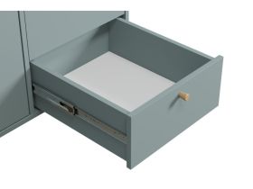 Распашной шкаф Дикинс 3-124x190 Серо-зеленый