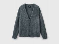 Кардиган с содержанием шерсти, Серый