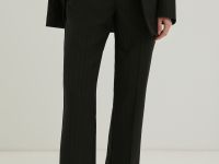 Брюки из шерсти в полоску