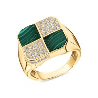Серебряное кольцо с фианитами