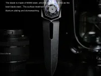Складной нож Remette Infinite Power, сталь M390, рукоять титан, цвет черный
