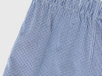 Текстильные боксеры в мелкую клетку, Голубой