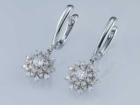 Серьги из белого золота э4712сг09185800