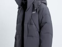 Пуховик с воротником-стойкой из коллаборации с maneken