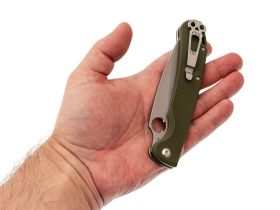 Складной нож Daggerr Sting XL beadblast, сталь VG-10, рукоять Olive G10