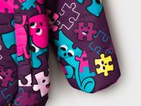 Комплект текстильный с полиуретановым покрытием для девочек: куртка, полукомбинезон