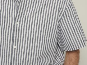 Рубашка с коротким рукавом в полоску