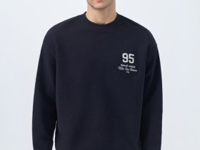 Свитшот с вышивкой, Синий