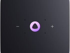 Умная колонка Яндекс Станция Миди с Алисой и Zigbee Малиновая