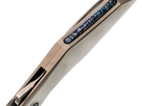 Складной нож WE Knife Krait, сталь Damasteel, рукоять титан