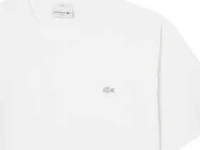 Футболка Lacoste унисекс свободного кроя из органического хлопка
