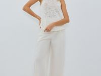 Майка из ленточной пряжи, Белый