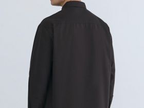 Рубашка из твила с карманом, Коричневый