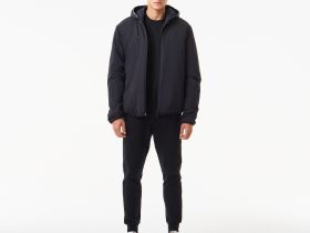 Мужская водоустойчивая ветровка Lacoste с капюшоном