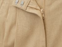 Брюки с защипами с добавлением льна