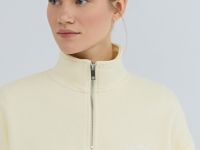 Толстовка с воротником-стойкой на молнии, Желтый