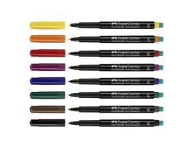 Маркер перманентный Faber-Castell "Multimark" 1 мм, желтый