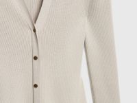 Вязаное платье мини, Бежевый