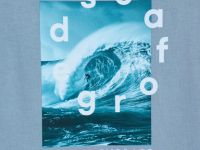 Футболка с морским принтом, Голубой