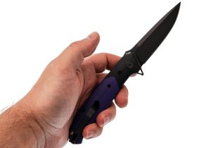 Складной нож Bestech Knives Swordfish, сталь 14C28N, рукоять G10, черный/фиолетовый