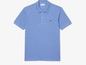 Мужское поло L.12.12 из меланжевой ткани