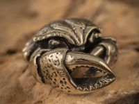 Бусина для темляка Краб, мельхиор