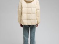 Удлиненный пуховик с капюшоном