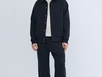 Куртка с воротником поло, Синий