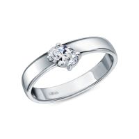 Серебряное кольцо с фианитами