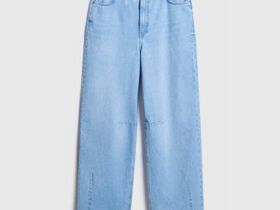 Джинсы Balloon со средней посадкой, Голубой