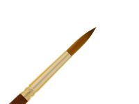 Кисть синтетика имитация колонка двухсторонняя, круглая №3, круглая №6 "Классика" складная ручка