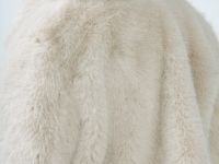 Шуба из искусственного меха для девочек, Бежевый