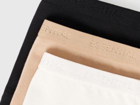 Базовые трусы-хипстеры, 3 шт., Белый