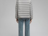 Стеганый пуховик с натуральным пухом