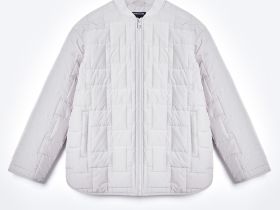 Утепленная куртка свободного силуэта