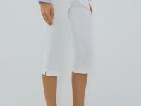 Зауженные брюки капри, Белый