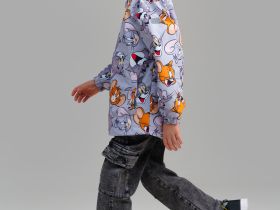 Куртка текстильная с полиуретановым покрытием для мальчиков (ветровка)