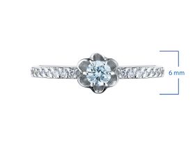 Кольцо из белого золота э0912кц08136600_blue