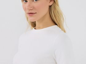 Укороченная футболка, Белый