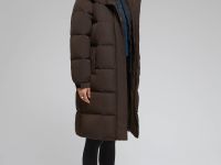 Длинный пуховик с натуральным пухом