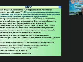 Международный вебинар "Современные практики сопровождения ребенка с ОВЗ и инвалидностью в дошкольной организации"